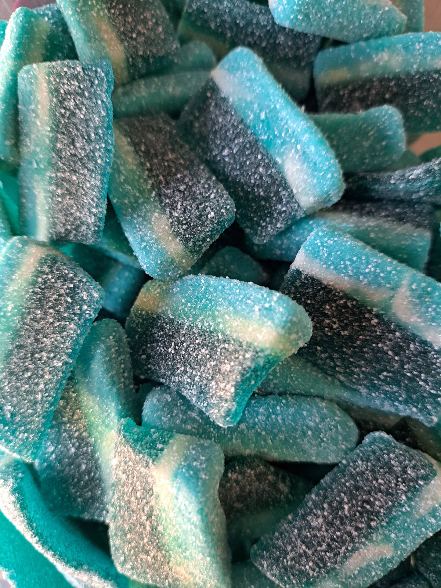 Tranches bleues sucrées