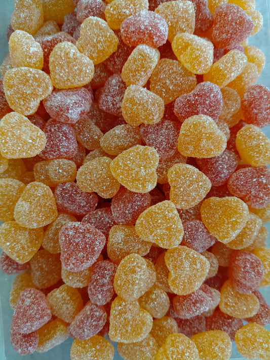 Mini coeur orange et rouge