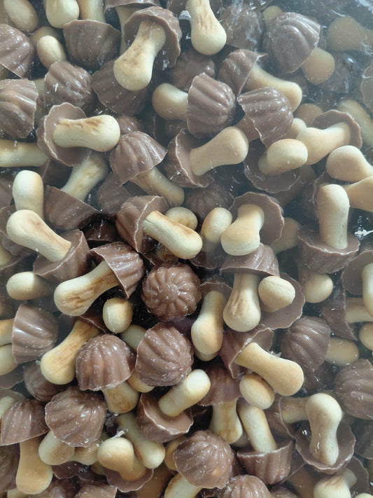 Champignons au chocolat caramel
